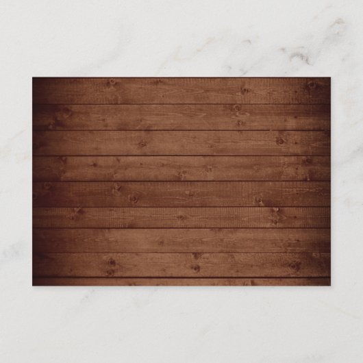 Houten Blozende Roos Bloemlantaarn Trouwdetails Informatiekaartje (Achterkant)