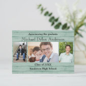 Houten Boards Achtergrond - 3x5 Graduation Party Kaart (Staand voorkant)