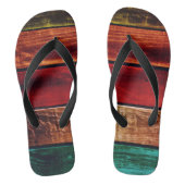 Houten Boards Multi Teenslippers Jandalen Slips (Voetbed)