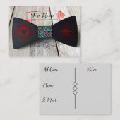 Houten boog Stropdas Visitekaartje (Voorkant / Achterkant)