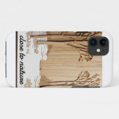 houten boom abstract iPhone / iPad hoesje (Achterkant (horizontaal))