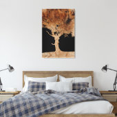 Houten boom canvas afdruk (Insitu (Slaapkamer))