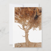 Houten boom kaart (Achterkant)