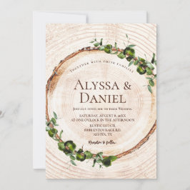 Houten Boom Schors Groene bladeren Botanische brui Kaart