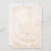 Houten Boom Schors Groene bladeren Botanische brui Kaart (Achterkant)