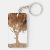 Houten boom sleutelhanger (achterkant)