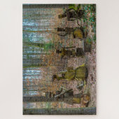 houten boombandpuzzel legpuzzel (Verticaal)