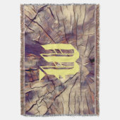  houten boomstam achtergrond aanpasbaar deken (Voorkant Verticaal)