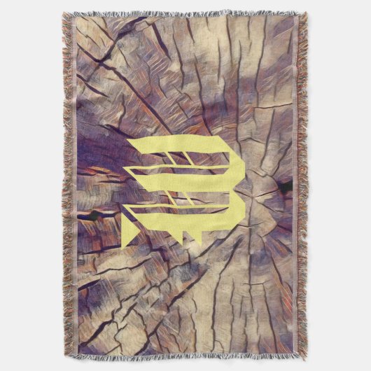  houten boomstam achtergrond aanpasbaar deken (Voorkant Verticaal)