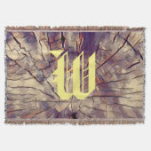  houten boomstam achtergrond aanpasbaar deken (Voorkant)