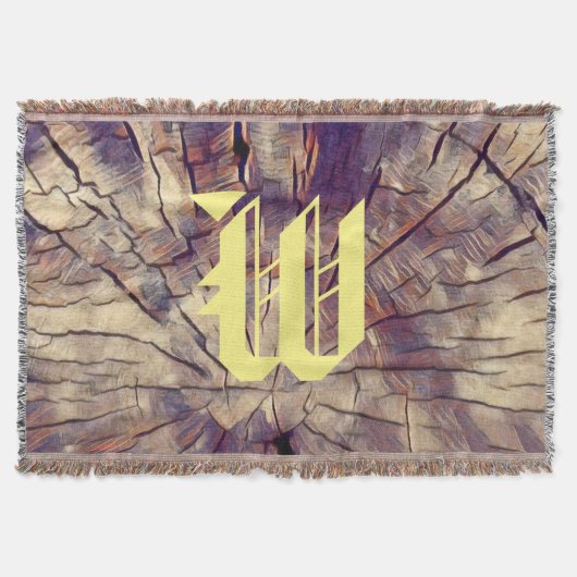  houten boomstam achtergrond aanpasbaar deken (Voorkant)