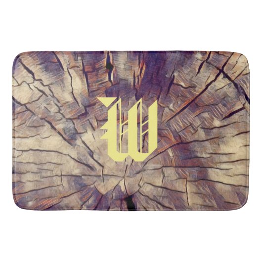  houten boomstam  badmat (Voorkant)