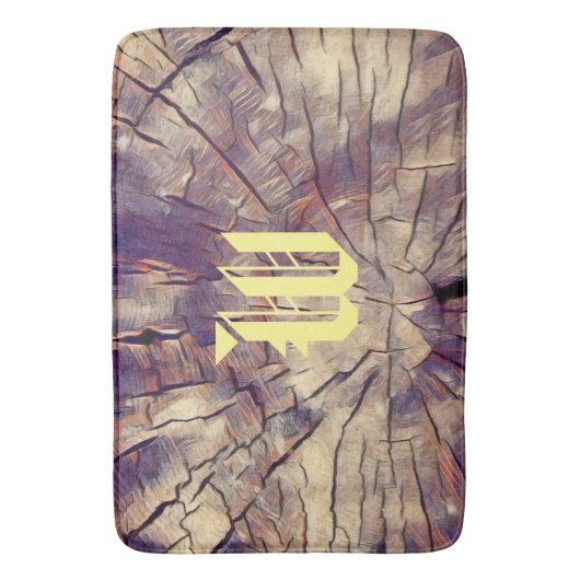  houten boomstam  badmat (Voorkant Verticaal)