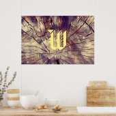 houten boomstam poster (Keuken)