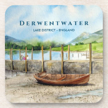 Houten boot op Derwentwater Lake District Cumbria