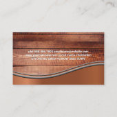 Houten borden | Chef-Pet en mes Visitekaartje (Achterkant)