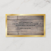 Houten borden | Goudgrens Visitekaartje (Achterkant)