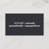 Houten borden | Leder Visitekaartje (Achterkant)