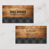 Houten borden | Opvulling met opvulling Visitekaartje (Voorkant / Achterkant)