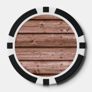 Houten borden pokerchips
