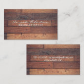 Houten borden visitekaartje (Voorkant / Achterkant)