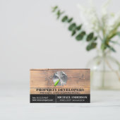 Houten borden | Zaagse Hammer Visitekaartje (Staand voorkant)