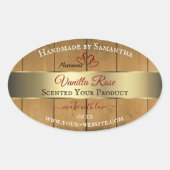 Houten bordjes Productverpakking Etiketten Gold Bo (Voorkant)