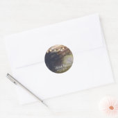 Houten Bos Betoverd Bos & Lichten Bruiloft Ronde Sticker (Envelop)