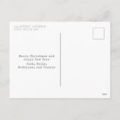 Houten Botanisch Vredesteken Love Joy Kerstmis Feestdagenkaart (Achterkant)