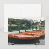 Houten boten in Bohinjmeer, Slovenië Briefkaart (Voorkant / Achterkant)