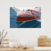 Houten boten poster (Keuken)