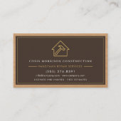 Houten Bouwvakker QR Code Professioneel Visitekaartje (Voorkant)