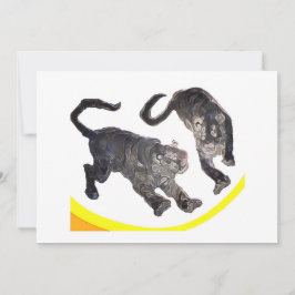 Houten Bovenwerk Wandtapijt 2 Tijgers jGibney Zazz Kaart