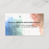 Houten Bowl en Chopsticks | Cuisine Klantenkaartje (Achterkant)