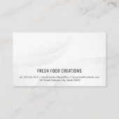 Houten Bowl en Chopsticks Visitekaartje (Achterkant)