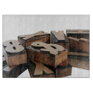 Houten brieven snijplank