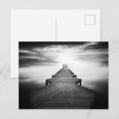 Houten brug over het Zee Briefkaart (Voorkant / Achterkant)