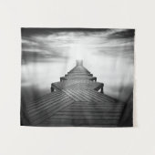 Houten brug over het Zee Wandkleed (Voorkant (horizontaal))