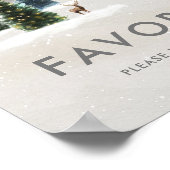 Houten Bruiloft Feest Favorieten Poster Bord (Hoek)