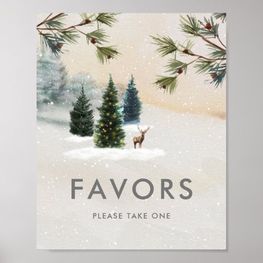 Houten Bruilofts Favor Poster Bord (Voorkant)