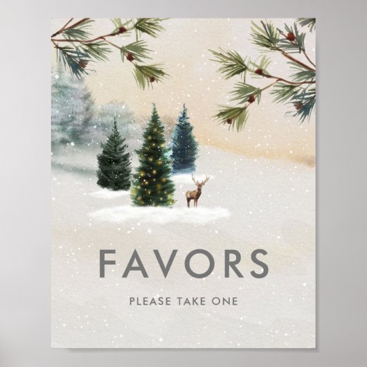 Houten Bruiloftsfeest Favorieten Poster Bord (Voorkant)