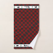houten buffel geruite badhanddoekenset bad handdoek (Handdoek)
