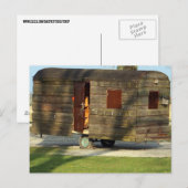Houten Camper Trailer Briefkaarten (Voorkant / Achterkant)