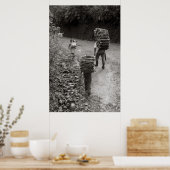 Houten Carriers, Guatemala Poster (Keuken)