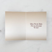 Houten Carving Dia del Padre Kaart (Binnen)