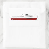  houten Chesapeake Bay Deadrise boot Rechthoekige Sticker (Tas)