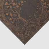 Houten cirkelbomen Decoupage Tissuepapier (Detail)