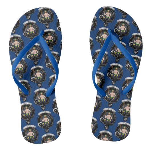 Houten Clan Badge Crazy Flip Flops (Voetbed)