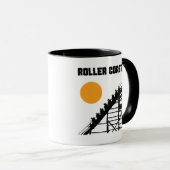 Houten Classic Roller Onderzetter Zon Mok (Voorkant rechts)