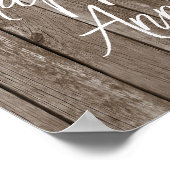 Houten collage voor het 1e huwelijksjubileum van e poster (Hoek)